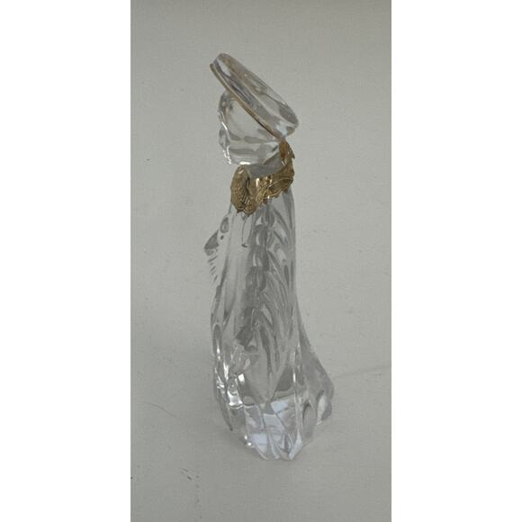 VTG GORHAM Lead Crystal MARY Nativity Figurine Replacement 24K GOLD PLATED Trim - Picture 2 of 9